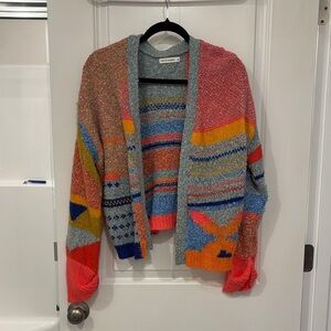 Moon & Madison Multicolor Patterned Cardigan